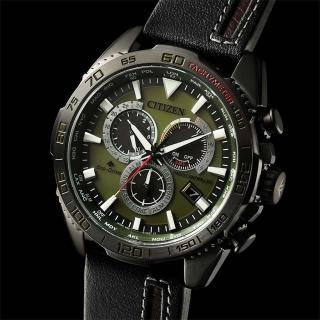 【CITIZEN 星辰】PROMASTER 城市冒險 限量 光動能電波萬年曆計時手錶(CB5037-17X)