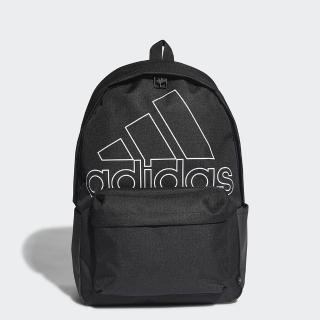 【adidas 愛迪達】運動後背包 雙肩包 大LOGO 側袋 拉鍊 大容量