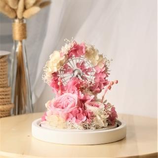 【Flower Plus】F3 粉大摩天輪(永生花)