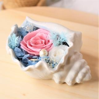 【Flower Plus】M2 中貝殼永生花禮(永生花)