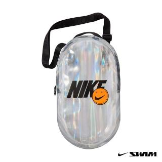 【NIKE 耐吉】SWIM 男女 SOLID 防水輕便小包 游泳 黑白 NESSC168-040