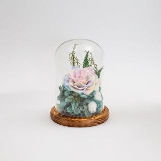【Flower Plus】七彩色系 永生花玻璃罩(永生花乾燥花)