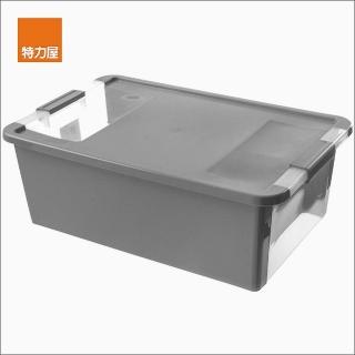 【特力屋】組義大利KIS Bi Box附蓋收納箱M 灰-2入