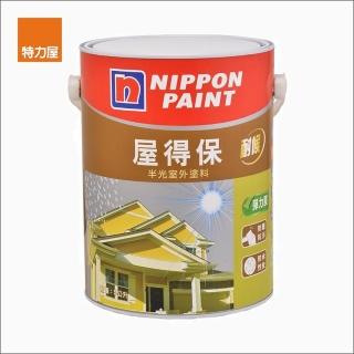 【特力屋】立邦屋得保半光外牆漆 草綠 5L