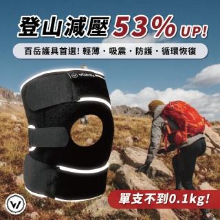 【WOAWOA】獨家能量材質 極輕排壓 能量護膝 1對(登山護膝 運動護膝 護膝套 運動護具 恢復套 醫療護膝)