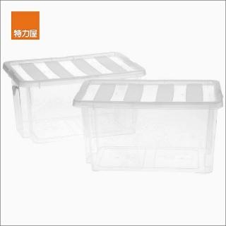 【特力屋】KEYWAY 簡約透明收納盒 14L 2入 39.3X26.7X19.7公分 BQ-214