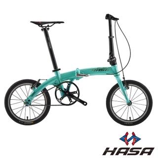 【HASA】赫速 F-SL 輕量6.9公斤16吋單速鋁合金折疊單車(可作為青少年車款)