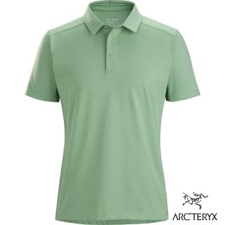 【Arcteryx 始祖鳥】男 Captive短袖POLO衫(療癒綠)