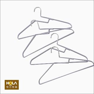 【HOLA】防滑護領衣架8入-灰