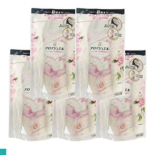 【P&G】洗衣芳香顆粒 415ml袋裝 白粉色 5入組(清新皂香)