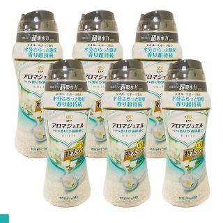 【P&G】洗衣芳香顆粒 805ml罐裝 白綠色 6入組(白茶花香)