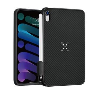 【PITAKA】iPad Mini6 8.3吋航太纖維磁吸軍規平板殼(獨家轉換無線充電)