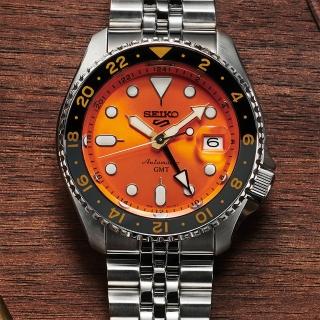 【SEIKO 精工】5 Sports 系列 GMT機械錶-42.5mm(SSK005K1/4R34-00A0U)