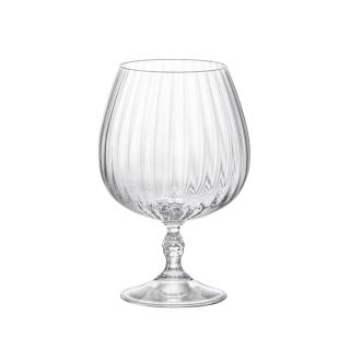 【Bormioli Rocco】義大利製無鉛水晶白蘭地杯 Brandy 6入組 美式復古系列(白蘭地杯/白蘭地酒杯/Brandy)