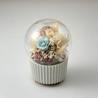 【花意空間】天空音樂恆星花盒 - 白(永生花 生日 情人 花禮)