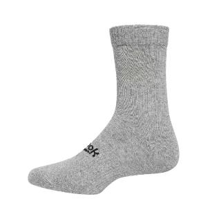 【REEBOK】襪子 ACT FO Mid 男女款 灰 黑 中筒襪 長襪 休閒 穿搭 運動(GI0076)