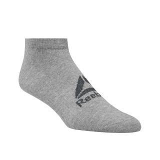 【REEBOK】襪子 ACT FO Ankle Socks 男女款 灰 經典 短襪 低筒 單雙入(FR8251)