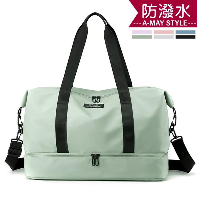 【Amay Style 艾美時尚】現貨 防潑水 行李袋 大容量輕便防潑水旅行包(6色)