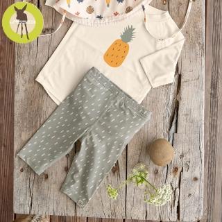 【Lassig】嬰幼兒抗UV七分游泳尿布褲-橄欖雨點(2022款式)