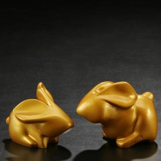 【Gallery Chuan 筌美術】精采．多才兔 The Splendid World 金色(聚酯纖維樹酯  送禮 藝品 藝術禮品 兔)