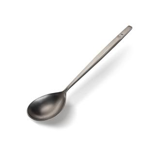 【Keith】鎧斯實心長柄西餐鈦湯匙 23.3cm / Ti5206(長柄湯匙 大圓湯匙 純鈦湯勺 西餐匙點心匙 糖杓糖匙)