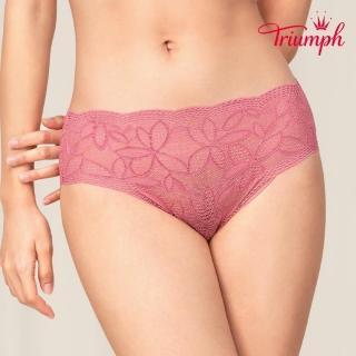 【Triumph 黛安芬】翡翠水感動系列 中腰平口內褲 M-EL(玫瑰紅)