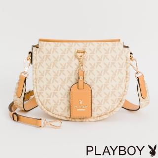 【PLAYBOY】馬鞍包 小南法系列(米白色)