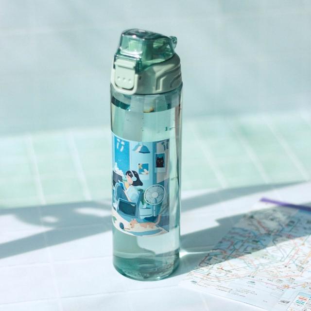 【Maru 丸山製研】Tritan吸管隨身水瓶750ml