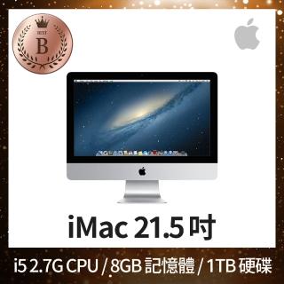 【Apple 蘋果】B 級福利品 iMac 21.5 吋 i5 2.7G 處理器 8GB 記憶體 1TB 硬碟 GT 640M-512MB(2012)