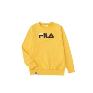 【FILA】KIDS 童長袖圓領T恤-黃(1TEV-8500-YE)