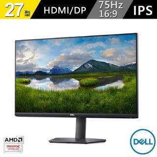 【DELL 戴爾】S2721HSX-4Y 27型 IPS電腦螢幕-四年保固(16:9/IPS/75Hz/HDMI/DP)