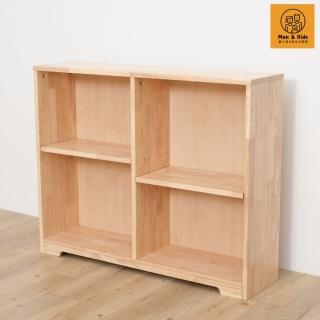 【Man & Kids 寵小孩生活家居】無限成長系列單品_沈穩落地櫃(收納櫃/書架/四格書櫃)