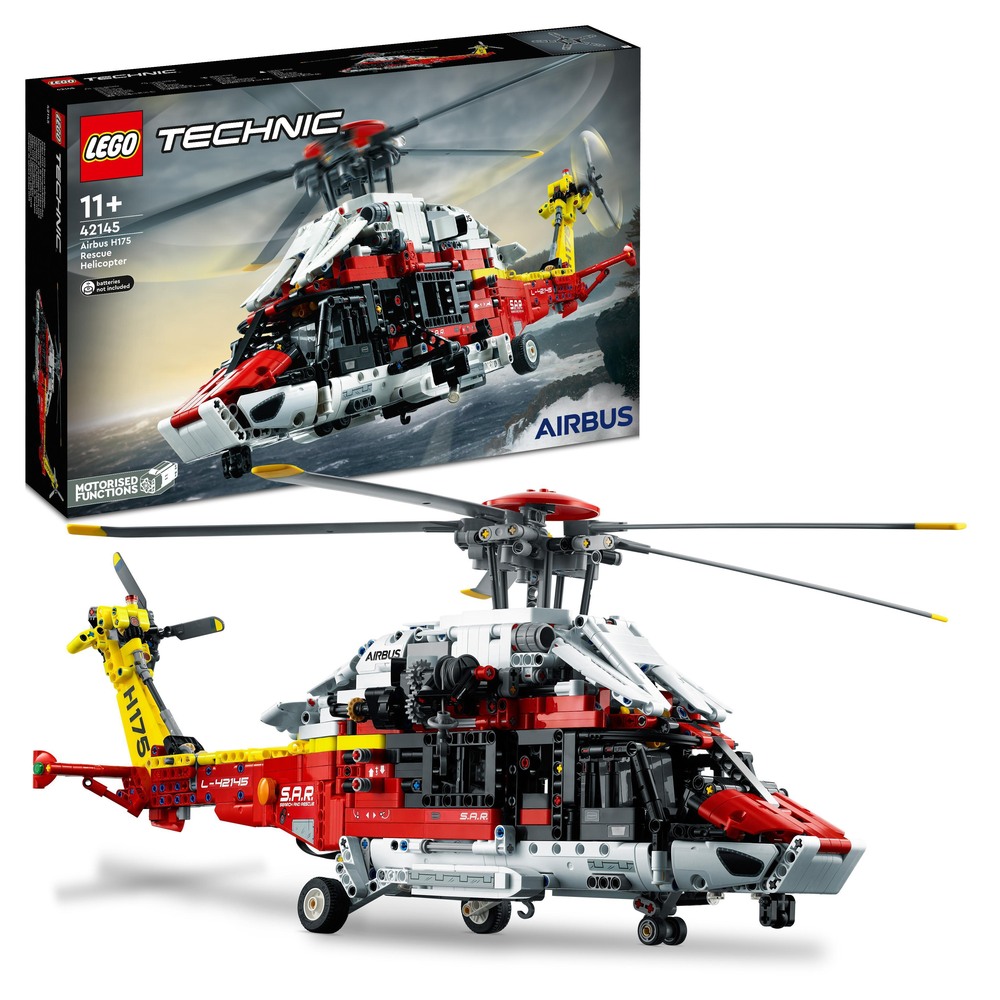 LEGO 樂高】科技系列42145 Airbus H175 Rescue Helicopter(飛機玩具