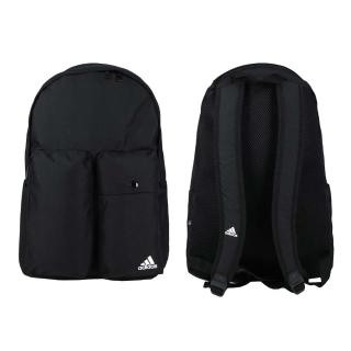 【adidas 愛迪達】後背包-雙肩包 肩背包 愛迪達 28.25L 黑白(HP1452)