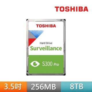 【TOSHIBA 東芝】S300 PRO AV影音監控硬碟  8TB 3.5吋 SATA 7200轉 256MB 三年保固(HDWT380UZSVA)