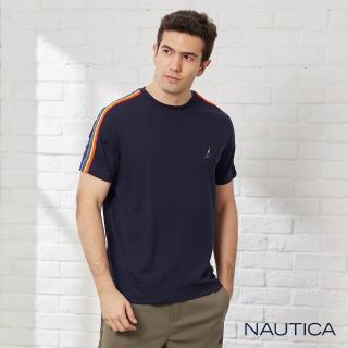 【NAUTICA】男裝 Pride系列休閒短袖T恤(海軍藍)