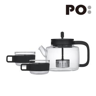 【PO:Selected】丹麥玻璃茶壺套裝(內含玻璃茶杯2個)