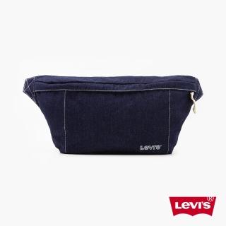 【LEVIS】男女同款 義式簡約丹寧肩背包 / 精工刺繡Logo 人氣新品