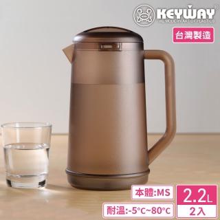 【KEYWAY 聯府】霧面高級冷水壺2200ml-2入(MIT台灣製造)