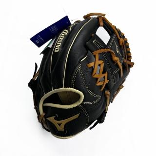 【MIZUNO 美津濃】少年用棒球手套 內野 工字檔 黑X橘黃(312960 R)