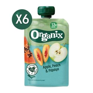 【Organix】水果纖泥-蘋果蜜桃木瓜(100gX6)