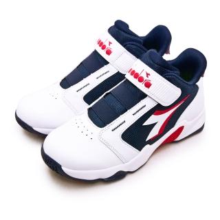 【DIADORA】大童 迪亞多那 22.5cm-25cm 超寬楦避震籃球鞋 機甲戰隊系列(白藍紅 11063)