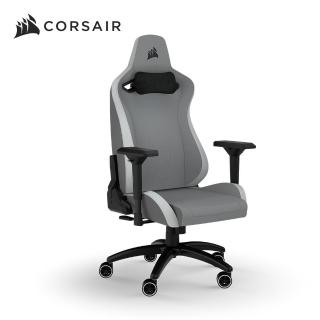 【CORSAIR 海盜船】TC200電競椅-皮革款-灰白(含基本安裝)