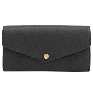 【Louis Vuitton 路易威登】LV M61182 Sarah 經典花紋全皮革壓紋扣式長夾(現貨)