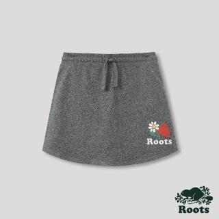 【Roots】Roots大童-回歸根源系列 草莓元素抽繩褲裙(灰色)