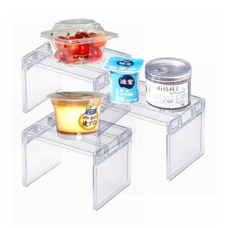 【INOMATA】日本製造 冰箱冷藏ㄇ字收納架(正方型3入裝)