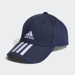 【adidas 愛迪達】帽子 運動帽 棒球帽 遮陽帽 BBALL 3S CAP CT 藍 HN1037