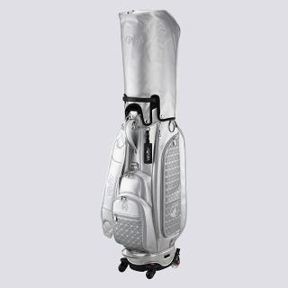 【HONMA 本間高爾夫】CADDIE BAGSCB12207夫球袋(菱格紋飾萬向滾輪方便拖行)