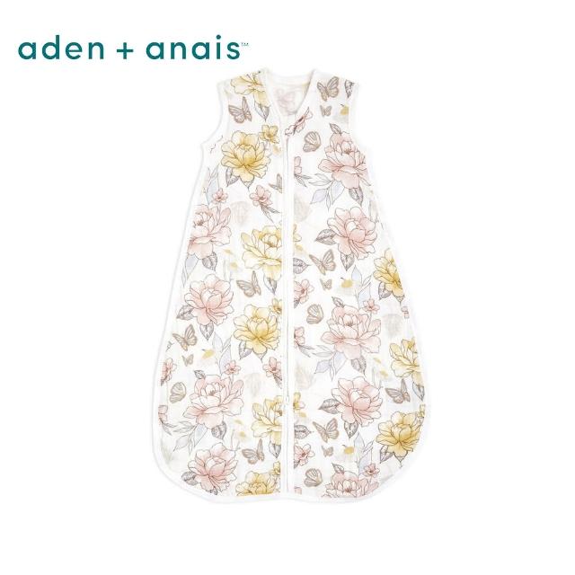【aden+anais 官方直營】有機棉舒適睡袋/3款(藍調森林/世外桃源/動物王國)