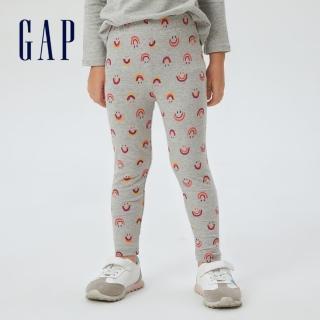 【GAP】女幼童 布萊納系列 印花運動褲(425878-彩虹圖案)